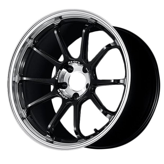 Advan RZ-DF2 Wheel (C-1 Concave) – 19×8.5 / Offset +45 / 5×114.3 (Diamond Cut & Racing Titanium Black)