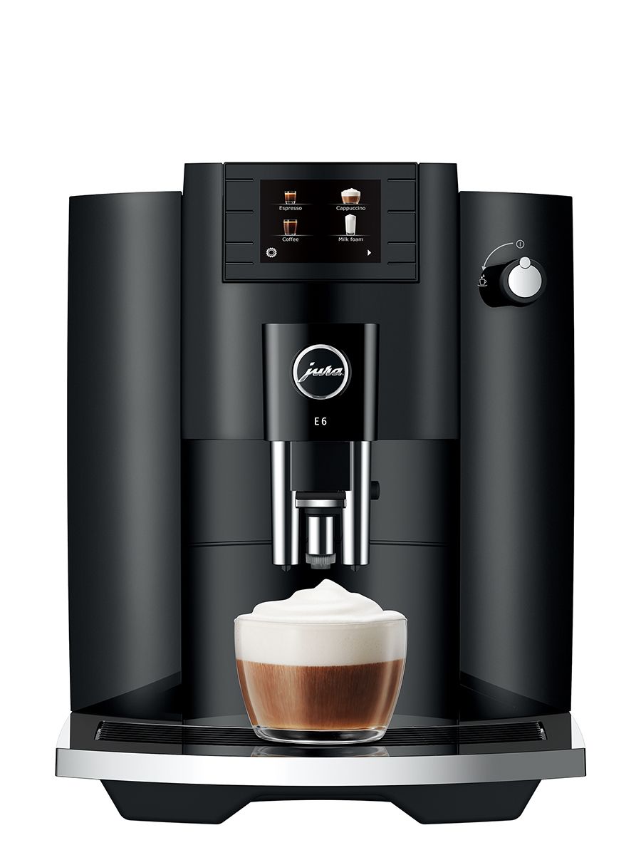 Jura E6 Automatic Coffee Machine - Piano Black