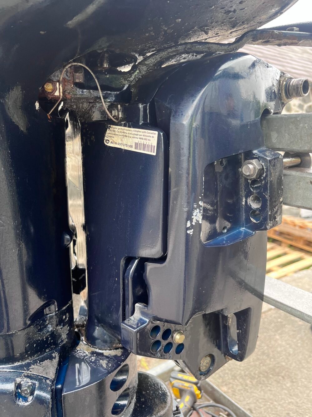 Used 135hp evinrude longshaft, remote control, electric star