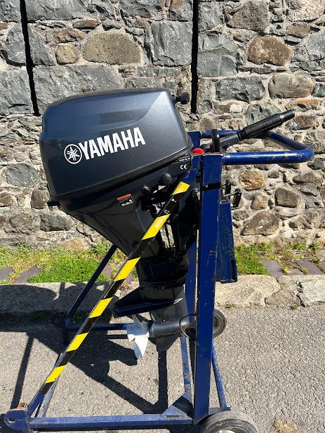 Used 9.8hp Orca- short shft, manual start, tiller control