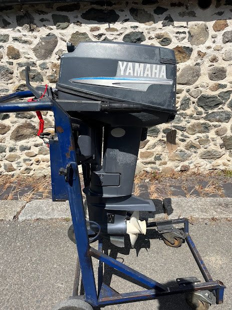 Used 20hp Yamaha 2 stroke, shortshaft, manual start, tiller control.