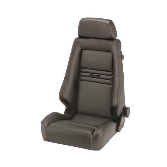 Recaro Specialist S Seat – Leather Medium Grey / Leather Medium Grey – Black Logo