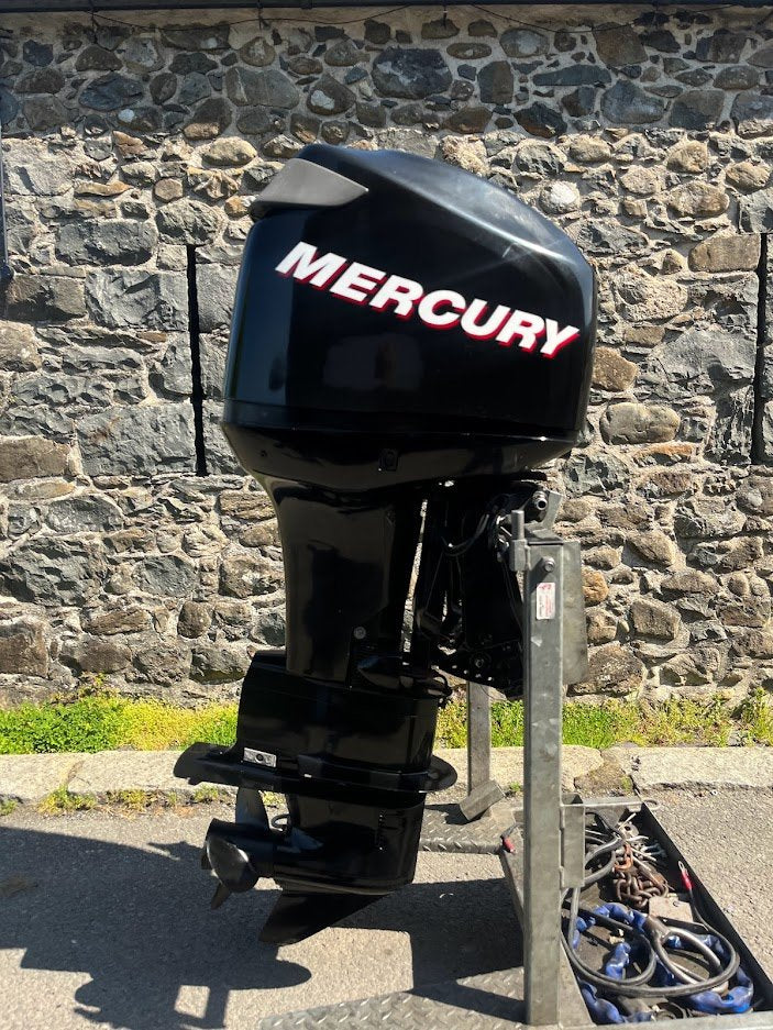 Used 115hp Mercury Optimax Outboard Xl shaf 2-stroke, direct injection remote control, PTT