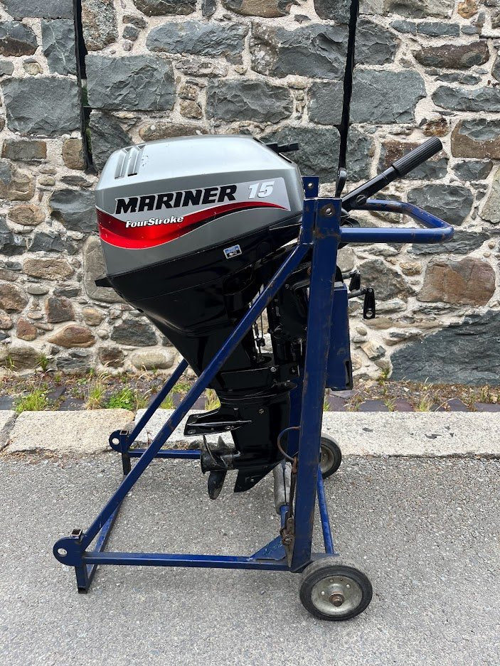 Used 15hp Mariner outboard- shortshaft, manua start,tiller control, 4 stroke