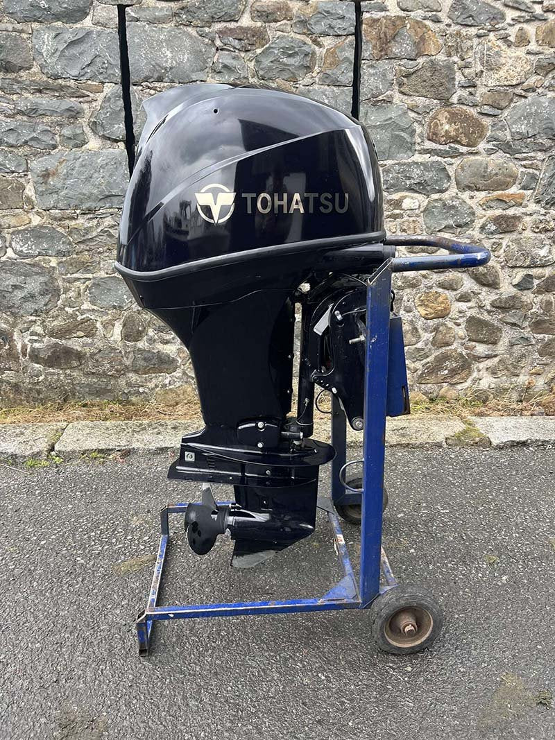 Used 60hp Tohatsu MFS (2020)- Longshaft, electric start, PTT, Remote