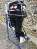Used Parsun 90hp Outboard 2 stroke, long shaft, elec start on remotes with PTT