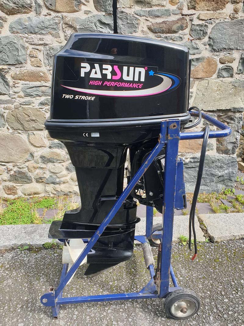 Used Parsun 90hp Outboard 2 stroke, long shaft, elec start on remotes with PTT