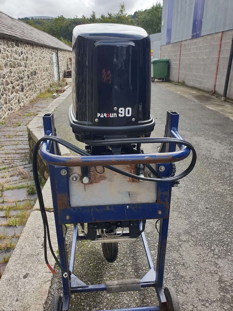 Used Parsun 90hp Outboard 2 stroke, long shaft, elec start on remotes with PTT