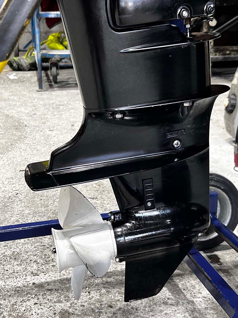 Used 35hp Evinrude Outboard, Long Shaft Tiller Control Manual Start