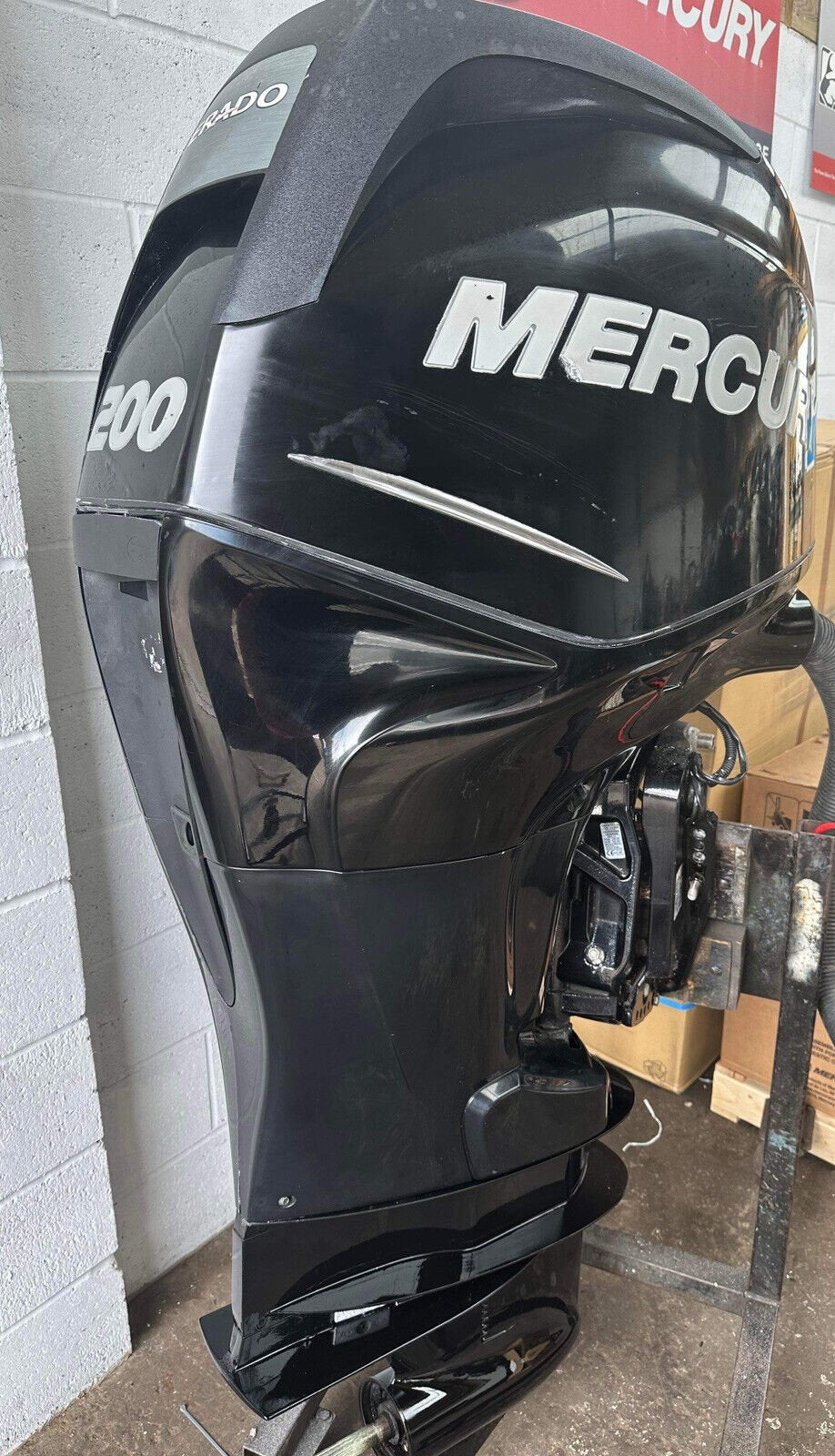 Used 15hp Mariner outboard- shortshaft, manua start,tiller control, 4 stroke