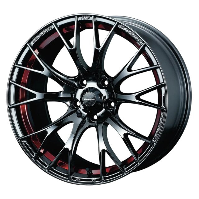 WedsSport SA-20R Wheel (Face F) – 18×7.5 / Offset +45 / 5×100 (Red Light Chrome)